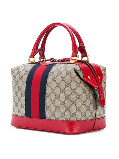 gucci red canvas bag|authentic Gucci canvas bag.